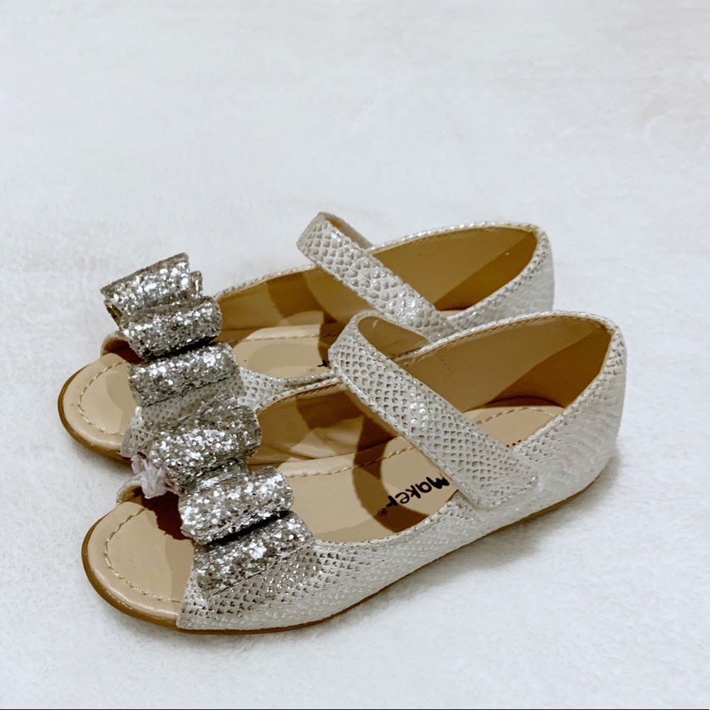 Girls Sparkle Peep-Toes